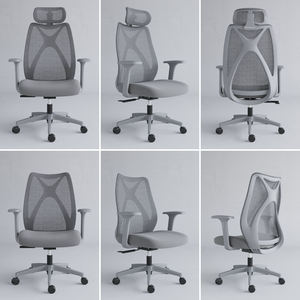 <span class=keywords><strong>Chaise</strong></span> <span class=keywords><strong>de</strong></span> <span class=keywords><strong>bureau</strong></span> en maille à dossier haut avec appui-tête 2D, soutien lombaire, mécanisme à auto-<span class=keywords><strong>poids</strong></span>, mobilier <span class=keywords><strong>de</strong></span> <span class=keywords><strong>bureau</strong></span> commercial - Product Image 6