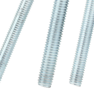 Visserie de haute qualité en acier au carbone zingué bleu-blanc, grade 8.8, tête ronde, entièrement filetée, M6-M24, longueur 1000 mm, DIN975 - Product Image 5