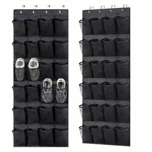 Over the <b>Door</b> Shoe Rack With 24 Large Mesh Pockets Hanging Shoe Organizer for Closet Hanging Shoe Rack Holder Hanger - Product Image 2