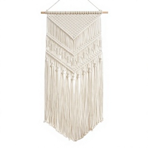 Tapiz de Macramé Hecho a Mano, Ecológico, de Cuerda de Algodón, Estilo Boho, para Decoración del Hogar, Dormitorio, Sala de Estar, Regalo de Cumpleaños - Product Image 5