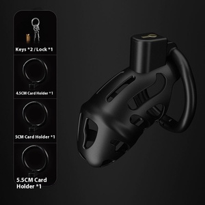 Männliche Keuschheit Lock Ring verdeckte Vogelkäfig Übung CB Penis Lock Adult Sexspielzeug für Abstinenz Dildos - Product Image 6