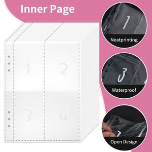 Wholesale Loose Leaf Pu Leather 6 <b>Ring</b> Budget <b>Binder</b> Planner 100 Envelope Savings Challenge A5 Budget <b>Binder</b> - Product Image 4