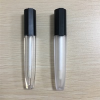 Emballage cosmétique de tube de brillant à lèvres de matière plastique de luxe de lustre de lèvre de style de stylo vide