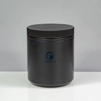 Pot en plastique HDPE de 1500 cc à large ouverture, de qualité alimentaire, pour le stockage de poudre de taurine, emballage de complément énergétique