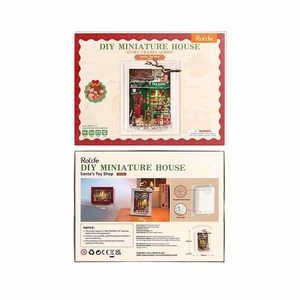 Rompecabezas 3D de Plástico <span class=keywords><strong>Robotime</strong></span> <span class=keywords><strong>Rolife</strong></span> DP006 Tienda de Juguetes de Papá Noel Marcos de Pared DIY Regalos de Navidad - Product Image 6