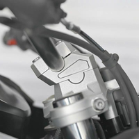 CNC tangga batang pegangan sepeda motor perak untuk F750GS