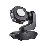 Projecteur de scène à tête mobile 120W RGBW 4-en-1 avec faisceau laser et stroboscope, contrôle DMX512 pour discothèque, DJ, bar et ambiance KTV