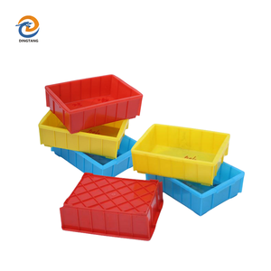 Dingtang giá rẻ Stackable đóng gói lưu trữ Tote nhựa di chuyển hộp với nắp nhựa Tote di chuyển thùng - Product Image 2