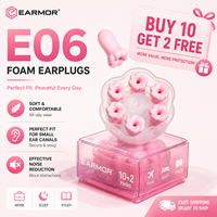 EARMOR E06 Siap Kirim Sumbat Telinga Busa untuk Wanita Bertelinga Kecil Nyaman Peredam Kebisingan untuk Tidur