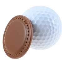 Marqueur de balle de golf magnétique plat 4x4cm, best-seller, marqueur de position magnétique, cadeaux pour golfeurs, marqueur de golf en cuir PU magnétique