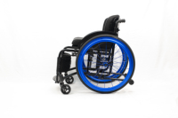 Silla de ruedas manual plegable de aleación de aluminio de 24 pulgadas, silla de ruedas deportiva superligera para adultos para equipos de rehabilitación