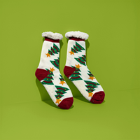 Hochwertige Rutschfeste Vintage Cartoon Crew Transparente Alltags-Lounge-Socken für Damen