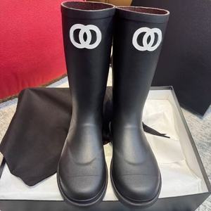 Zapatos de Marca de Lujo para Mujer, Botas Negras de Alta Calidad Resistentes al Agua y Anti-CC, Botas Casuales de Diseñador, Otros Zapatos CC - Product Image 1