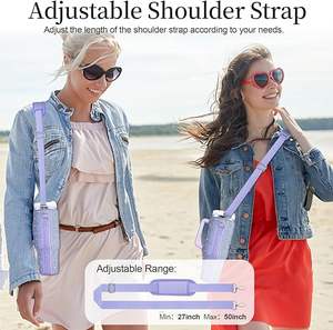 Wholesale Tumbler Hiking Bling Sling Crossbody Bags Custom Women 40 Oz Insulated Waterproof <b>Thermal</b> Neoprene Pouch Water Bag - Product Image 5