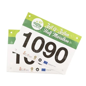 Dossard de course personnalisé imperméable pour marathon, adulte, en papier - Product Image 2