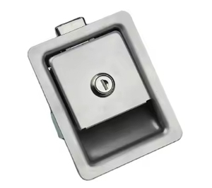 Serrure de porte d'entrée à palettes pour camping-car et voiture avec loquet en alliage de zinc Bouton de poignée Deadbolt Camper-Trailer Panel Lock - Product Image 3