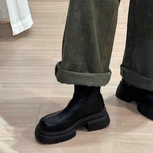 2026 New Style Women's Slim Round Toe <b>Boots</b> Comfortable Chunky Heel Cylinder Casual Non-Slip Waterproof <b>Boots</b> - Product Image 1