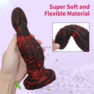 SacKnove Dernier Silicone Liquide Masturbation Pointillé Silicone Cheval Coq <span class=keywords><strong>Banane</strong></span> Alien Artificiel Gros Gode Anal Avec Ventouse - Product Image 2