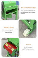 Machine à décortiquer et à éplucher les cacahuètes 380V, petite machine à décortiquer les cacahuètes pour la maison, décorticage et épluchage automatiques