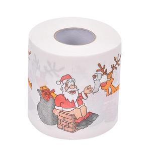 2-lagige weiche Selfak weihnacht liche Toiletten papierrolle Virgin Wood Pulp Tissue aus der Produktions anlage für Drops hipping