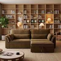 Verstellbares Doppel-Schlafsofa Neuer Split-Stil Lazy Futon für Büro & Wohnzimmer Stoff Faltbar & Ausziehbar für Schlafzimmer