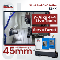 Máquina de Torneado CNC con Husillo de Bolas de Taiwán de 32 mm y Guía Lineal para Baja Vibración