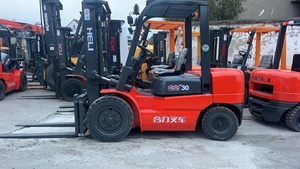 Cheap Used Heli Foklift 3 Ton Diesel <b>Engine</b> FD30 with 6 Months Warranty <b>Standing</b> Operation for Construction in Shanghai China - Product Image 6