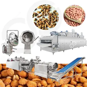 Automatic Peanut Sugar Coating Machine Nuts Flavoring Roasting Coating Machine Snack Roasting Flavoring Production Line