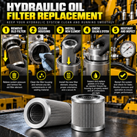 Élément de filtre à huile hydraulique BOSCH REXROTH R928005925 pour les pièces du système de retour hydraulique des équipements lourds