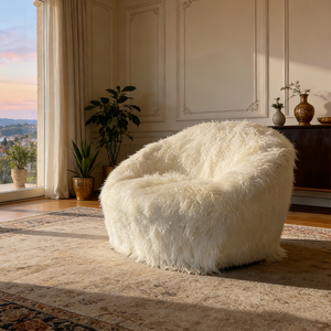 Elegante Poltrona Lounge Ergonomica, Morbido Pouf Oversize, Divano Lazy Bean Bag per Arredamento Soggiorno - Product Image 3