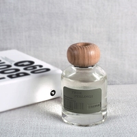 Source Usine Personnalisé Luxe 120Ml Cylindrique Verre Aroma Diffuseur Bouteille Anches Diffuseurs D'air pour Parfum Maison