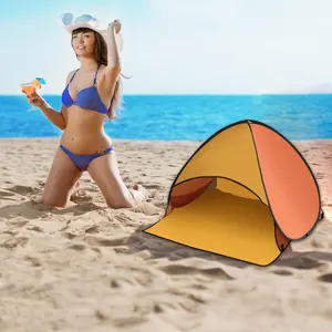 Refugio solar para la cabeza, mini tienda de campaña con dosel emergente, toldo parasol instantáneo, protección facial plegable para acampar, picnic en la playa