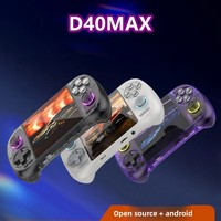 Console de jeu portable Android rétro D40Max transfrontalière open-source avec écran couleur, sortie TV HD et joystick à effet Hall