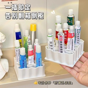ที่ใส่ปากกาแบบตั้งโต๊ะ 32 ช่อง สำหรับจัดเก็บอุปกรณ์สำนักงานและเครื่องสำอาง รูปทรงสี่เหลี่ยมผืนผ้า สีขาวและสีดำ - Product Image 4