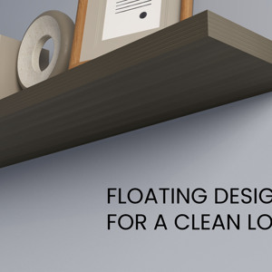 Greer Floating Shelf In Melamine Smokey Oak 2 Pack <b>Wall</b> <b>Display</b> Shelves - Product Image 6