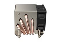 Refroidisseur de processeur de serveur AM5 2U efficace 200W avec 4 caloducs et ventilateur PWM 4 broches pour la série Ryzen 7000, solution de refroidissement par air
