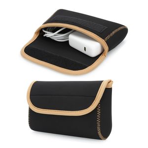 SMETA Usine Personnalisé Mini Néoprène Poche Cas pour Chargeur de Téléphone <span class=keywords><strong>Airpods</strong></span> Câbles Écouteurs <span class=keywords><strong>MagSafe</strong></span> Puissance Adaptateur Clés Porte-clés - Product Image 1