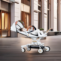 F EU/US Livraison Rapide K9 Poussette Bébé Portable Facile avec Cadre en Fer Chariot Magique chez Affordab