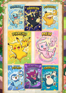 QiuGuo Carte Pokémon a Grande Formato (88 X 126mm) con Effetto 'Tira e Scopri', Carte da Gioco 'Il Regno Nascosto', Regali Sorpresa - Product Image 4