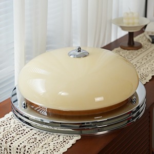 ZONGFU Lighting Vintage <b>Ceiling</b> <b>Light</b> 40cm Milk Coffee Color LED Surface Mounted Bedroom Study <b>Light</b> - Product Image 4