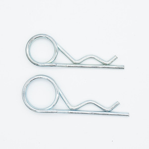 Spring <b>Pins</b> Double Ring B Type Zinc Plated Steel For Construction Industry General Use Round Head Standard Size - Product Image 2