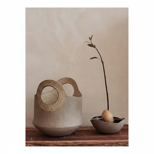 Florero de cerámica moderno simple nórdico minimalista de estilo establecido, florero de mesa pequeño colorido de porcelana para el hogar - Product Image 1