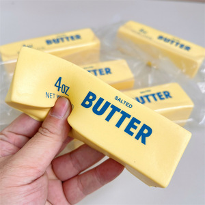 Soft And Sticky Butter Bar Slow-rebound Squishy Stress-relief Ultra-soft Pu Simulated Bread Toy - Product Image 5
