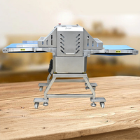 Machine de découpe de viande de porc entièrement automatique à bandes parallèles, machine à trancher la viande commerciale pour viande fraîche, poisson et poitrine de canard