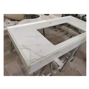 Carlara – comptoir de cuisine en porcelaine, marbre blanc, Bar - Product Image 6