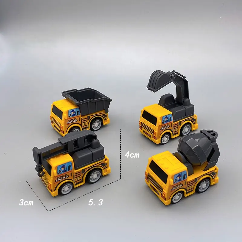 2023 gros enfants Mini plastique mignon véhicule retirer ingénierie camion voiture jouets pour enfants cadeaux promotionnels