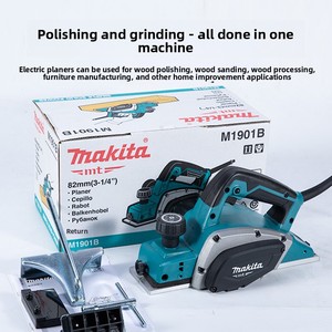 <span class=keywords><strong>Raboteuse</strong></span> électrique <span class=keywords><strong>Makita</strong></span> M1901B M1902B 82 mm, outil portatif pour le travail du <span class=keywords><strong>bois</strong></span> - Product Image 4