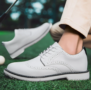 Nuevos Modelos 2026 Zapatos de Golf para Hombre con Tacos Talla Grande 47 Clásicos de Cuero Genuino con Forro de Malla Oxford para Invierno y Verano ¡Gran Oferta! - Product Image 2