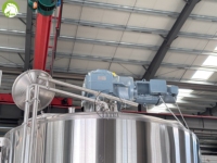 Cuve de Fermentation de Yaourt en Acier Inoxydable de Qualité Alimentaire 5KL avec Agitateur Ancre, Équipement Commercial de Traitement Laitier
