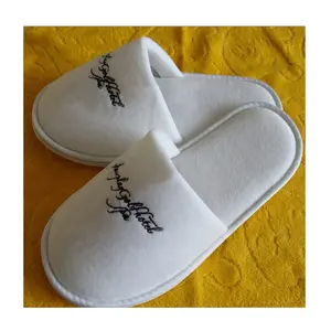 Professional manufacturer personalized eco friendly biodegradable amenities EVA sole hotel slippers with logo